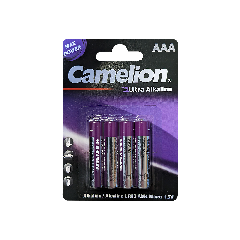 Camelion blister de 4 piles Alcalines Plus AA LR06/ LR6 / UM3
