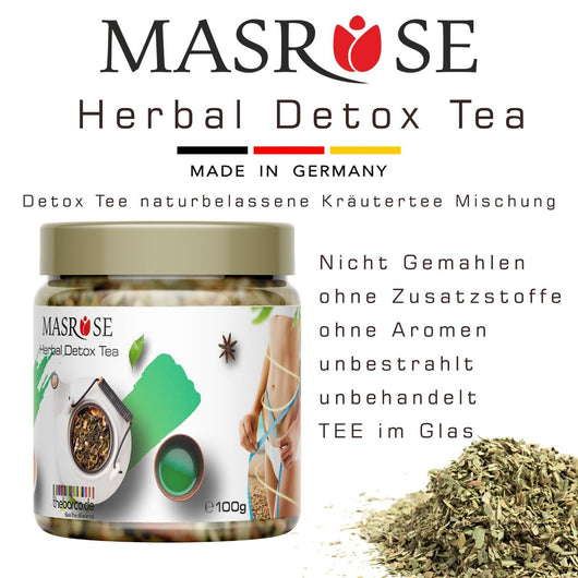 MASROSE Herbal DETOX Tea | ABNEHMETEE FATBURNER DIÄT FÜR 30 TAGE