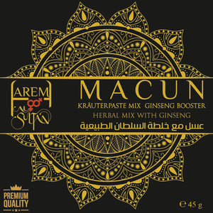 Harem Al Sultan MACUN | Kräuterpaste Mix Ginseng Booster | Premium Version 45 g