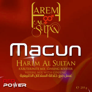 Harem Al Sultan MACUN | Kräuterpaste Mix Ginseng Booster | Red Power Version 255 g