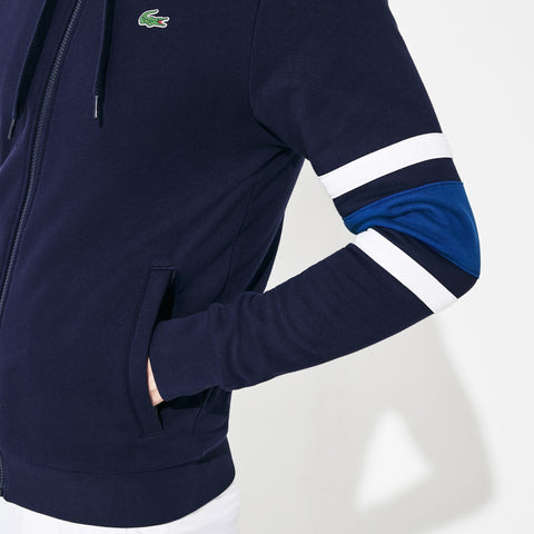 lacoste zip cardigan