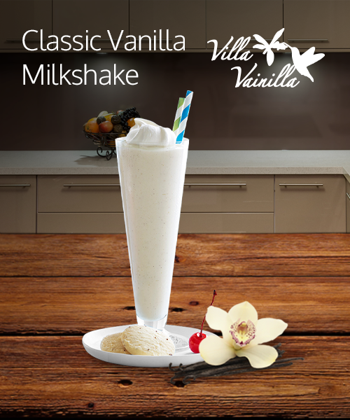 Classic Vanilla Milkshake - Villa Vainilla