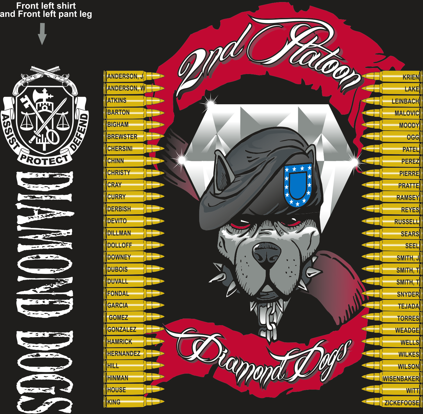 Echo 795 Diamond Dogs Graduating Day 6 29 2017 Digital Platoontees Com