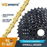 9 Speed Bicycle Steel Cassette And Chain MTB Set