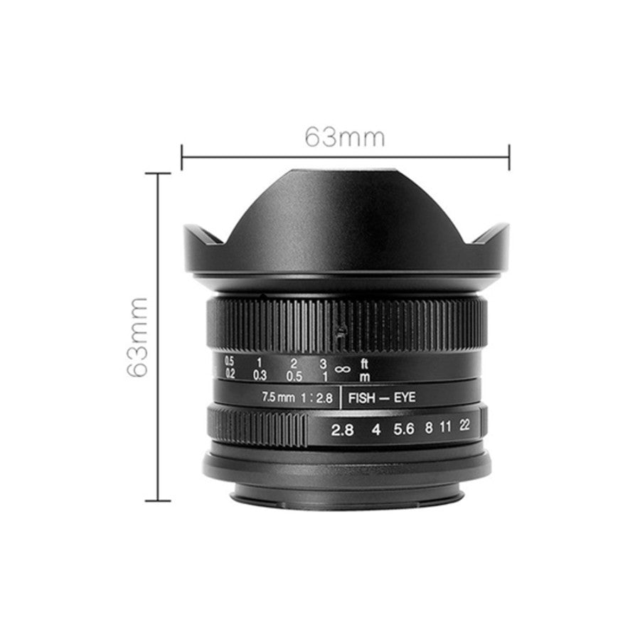 7Artisans 7.5mm F2.8 Mark II For Canon EF-M Mount