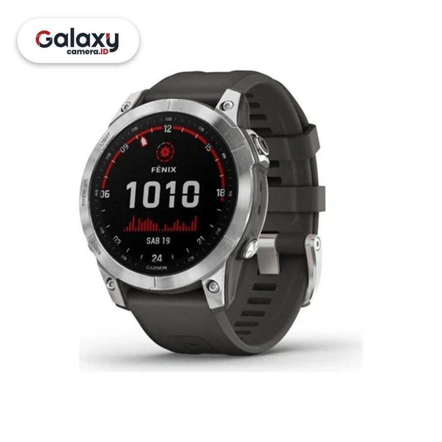 Garmin Fenix 7 GPS Smartwatch Garansi Resmi TAM 2 Tahun - Silver (Si)