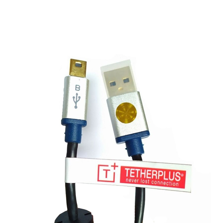 TetherPlus GoldPlate USB 2.0 Mini Cable 3 Meter