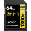 Memory SDXC Lexar Professional 64GB 1800x UHS-II