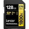Memory SDXC Lexar Professional 128GB 1800x UHS-II
