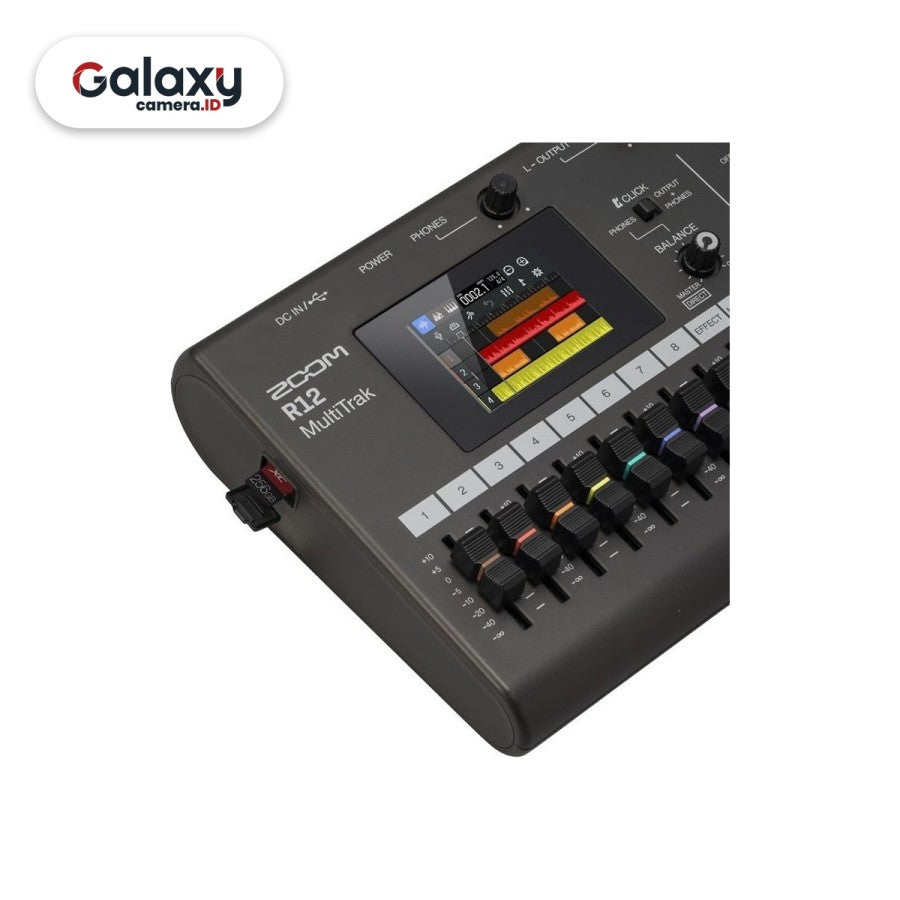 Zoom R12 Multi Track Recorder Portable Mixer Interface Multitrak Resmi