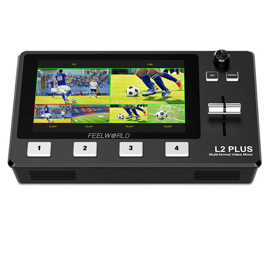 FeelWorld L2 Plus L2+ Multi-Camera Video Mixer Switcher with 5"5 LCD