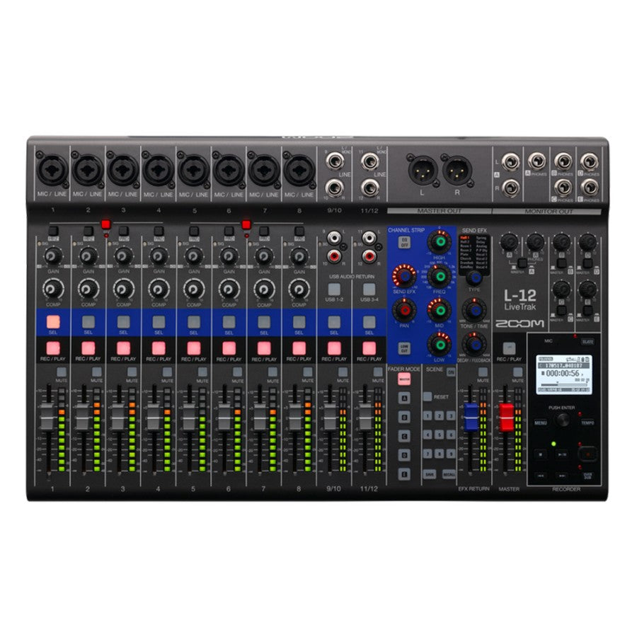 Zoom LiveTrak L-12 Channel Digital Mixer & Multitrack Recorder L12