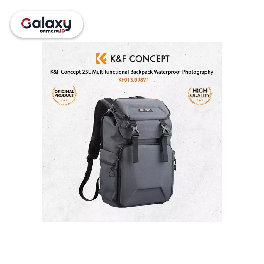 K&F Concept 25L Backpack Multifungsi Waterproof Photography KNF Ori