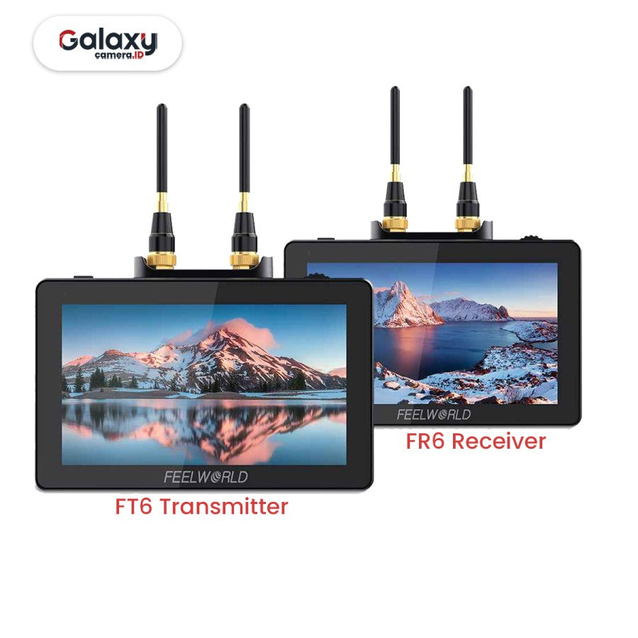 FEELWORLD FT6 FR6 5.5 Inch Wireless Video Transmitter & Receiver Resmi