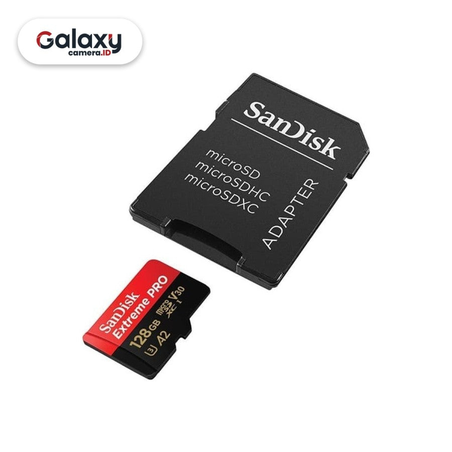 Sandisk MicroSD Extreme Pro 128GB 200mb/s + Adapter Memori HP Original