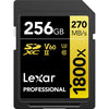Memory SDXC Lexar Professional 256GB 1800x UHS-II