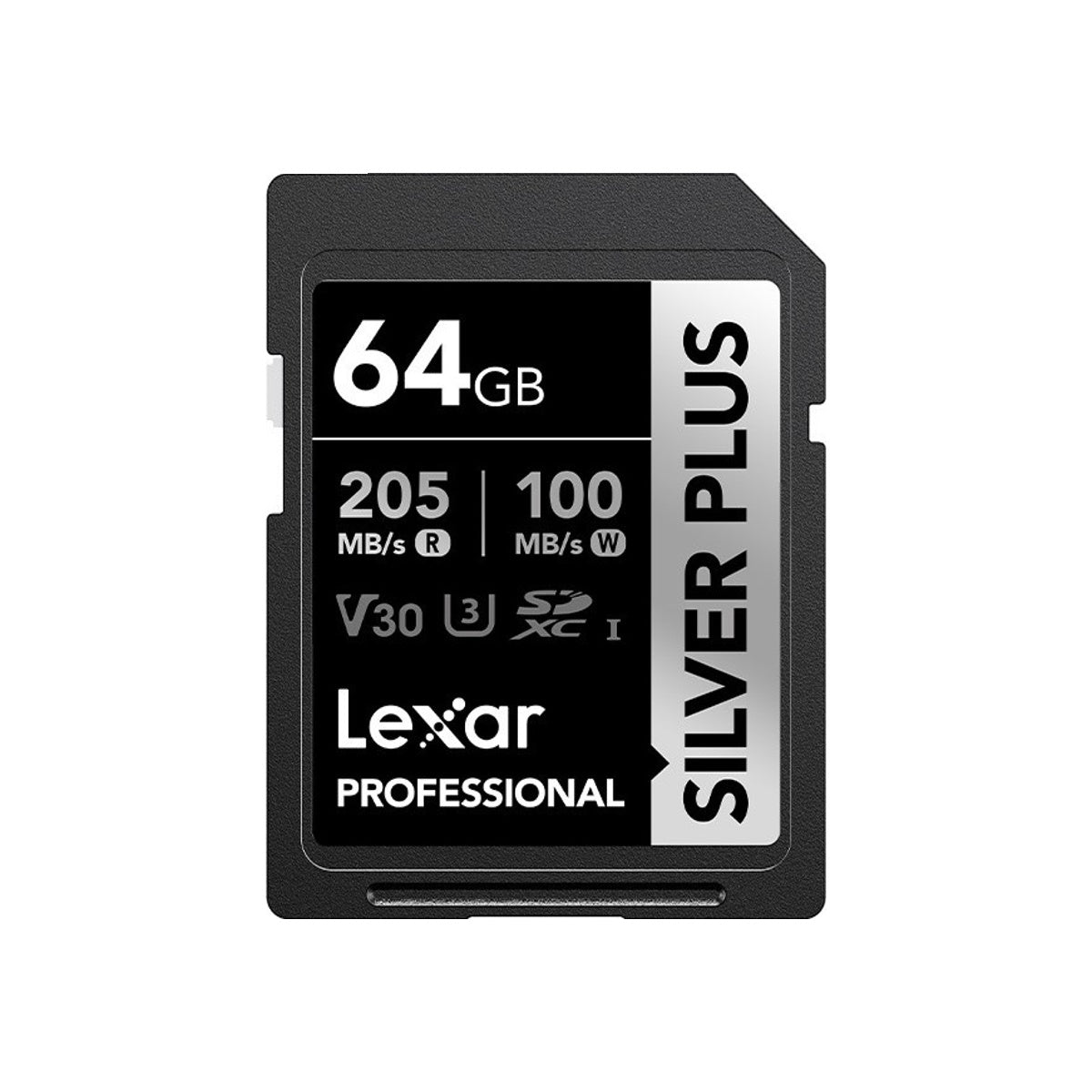 Lexar 64GB Professional SDXC SILVER PLUS UHS-I 205MB/s