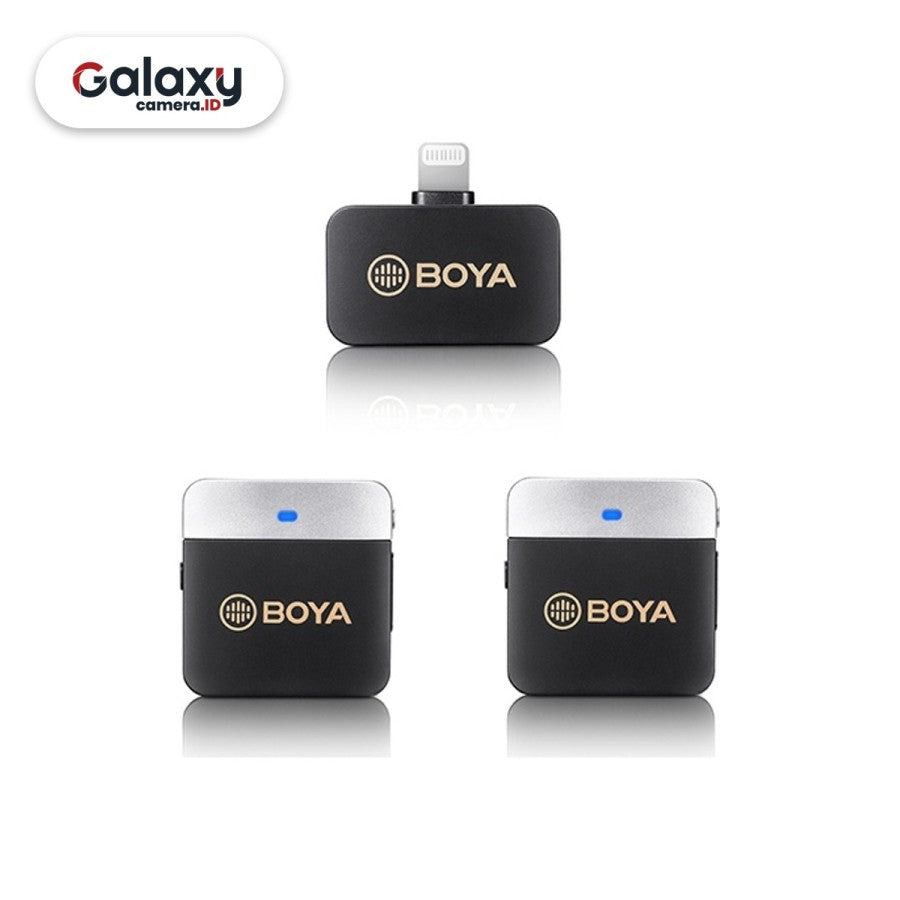 BOYA BY-M1V6 BY M1V6 2 Person Microphone Wireless Mic for iPhone Resmi