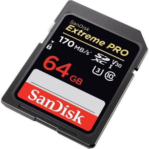 Memory SDHC Sandisk Extreme Pro 64GB 170Mb/s