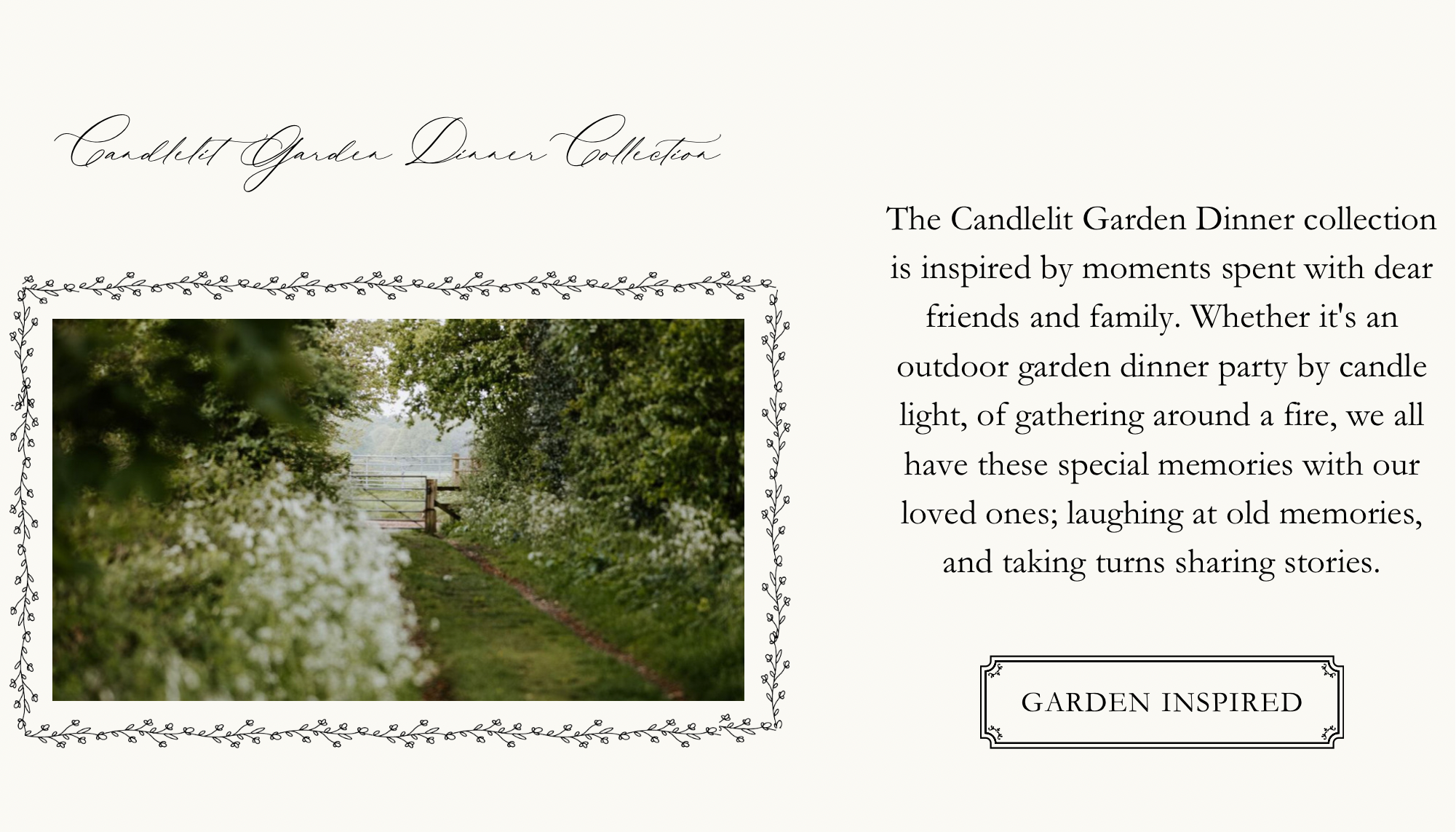 Candlelit Garden Dinner Collection Link