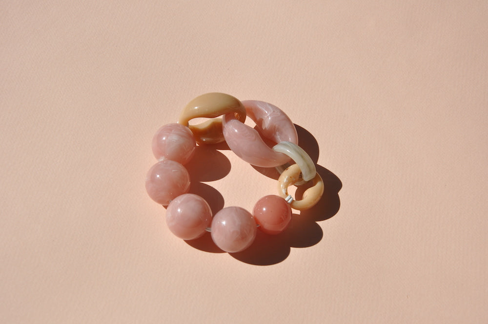 ACRYL BRACELET_Vicenza rose