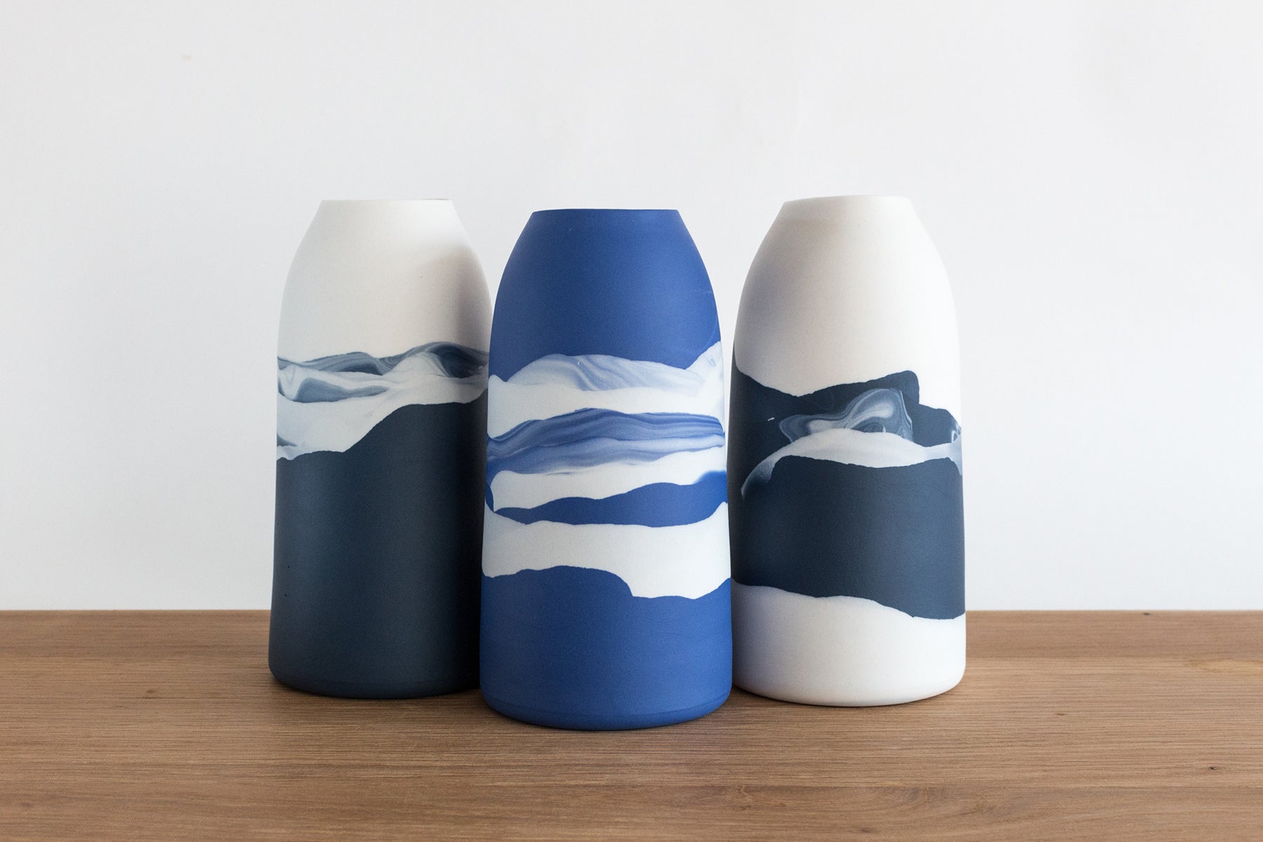 Vases en porcelaine Élodie Tanguy céramique