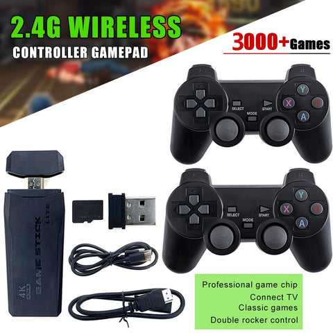 Vídeo Game Stick Retrô Controle Sem Fio HDMI 3500 Jogos