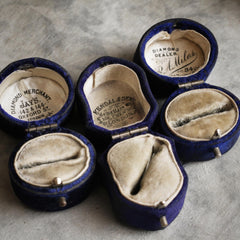 victorian mauveine ring boxes