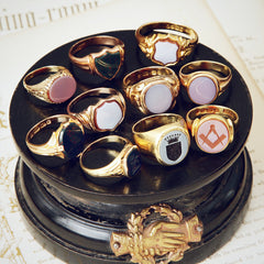 antique vintage signet rings