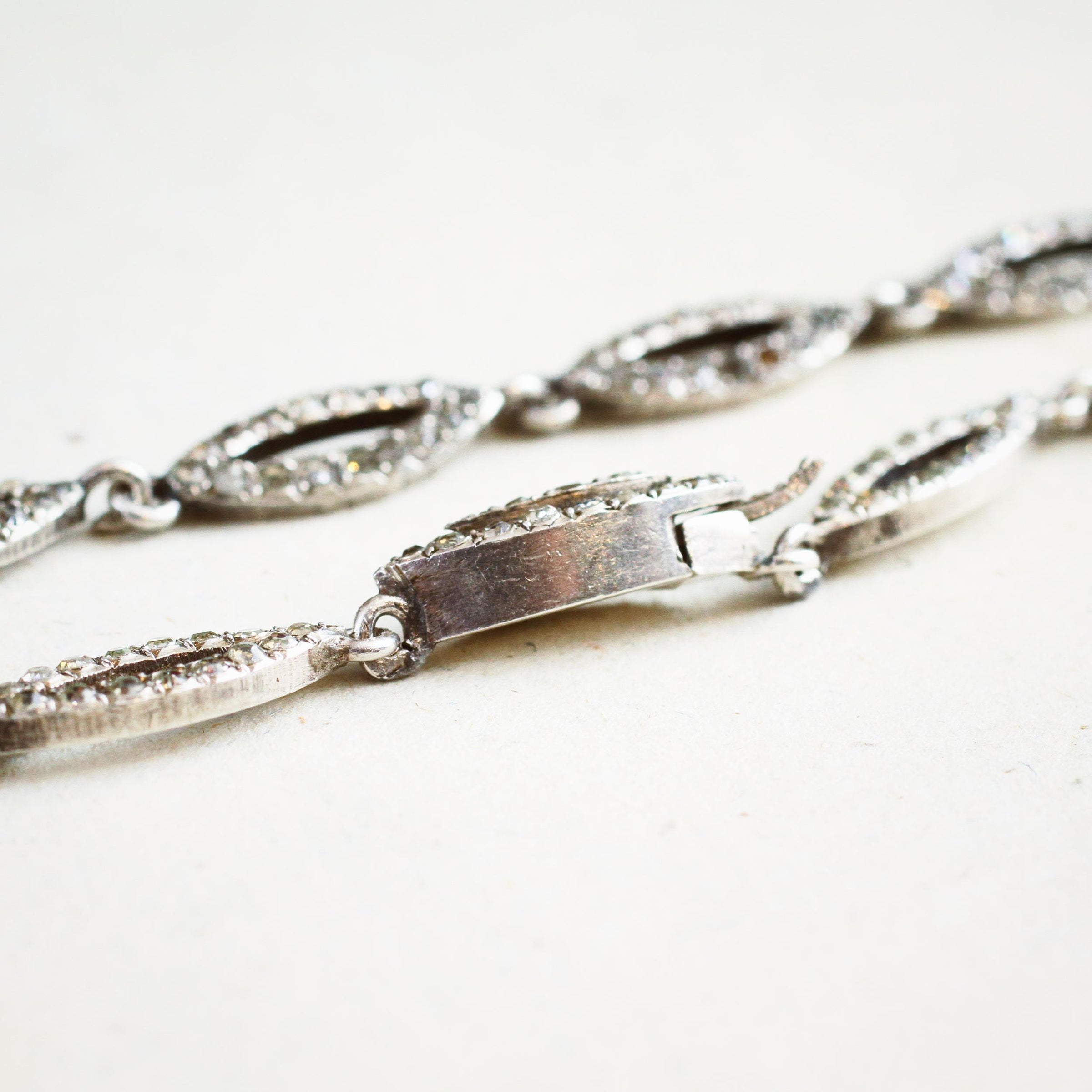 A Fine French Silver Paste Riviere Necklace – Fetheray