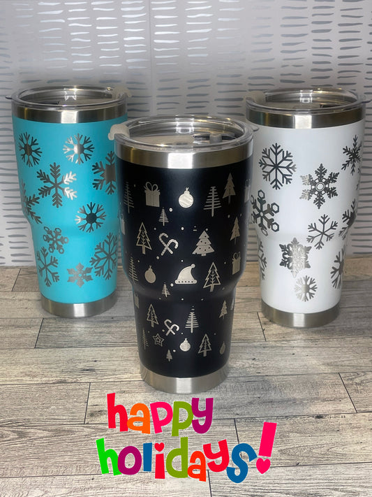 Christmas Engraved YETI Rambler Tumbler Christmas Tumbler Holiday