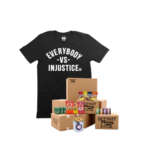 Authentic EVERYBODY VS INJUSTICE® T-Shirt – Detroit Flava Pack