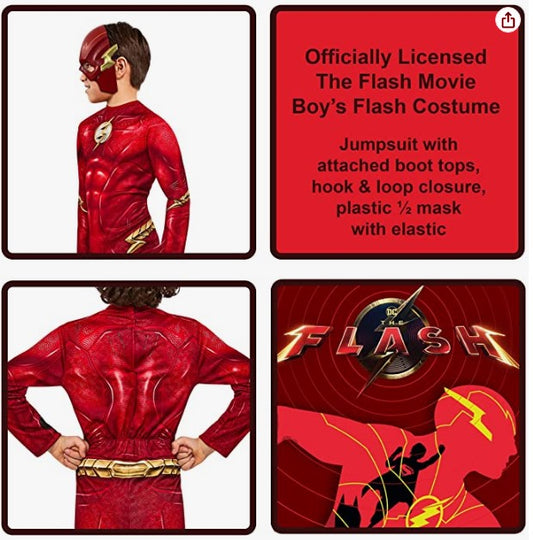 The Flash - Movie - Muscle Chest - Deluxe Costume - Child - 3 Sizes –  Arlene's Costumes