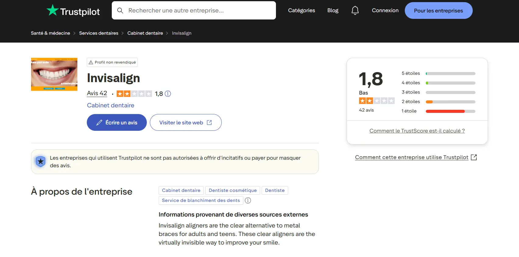 invisalign trustpilot