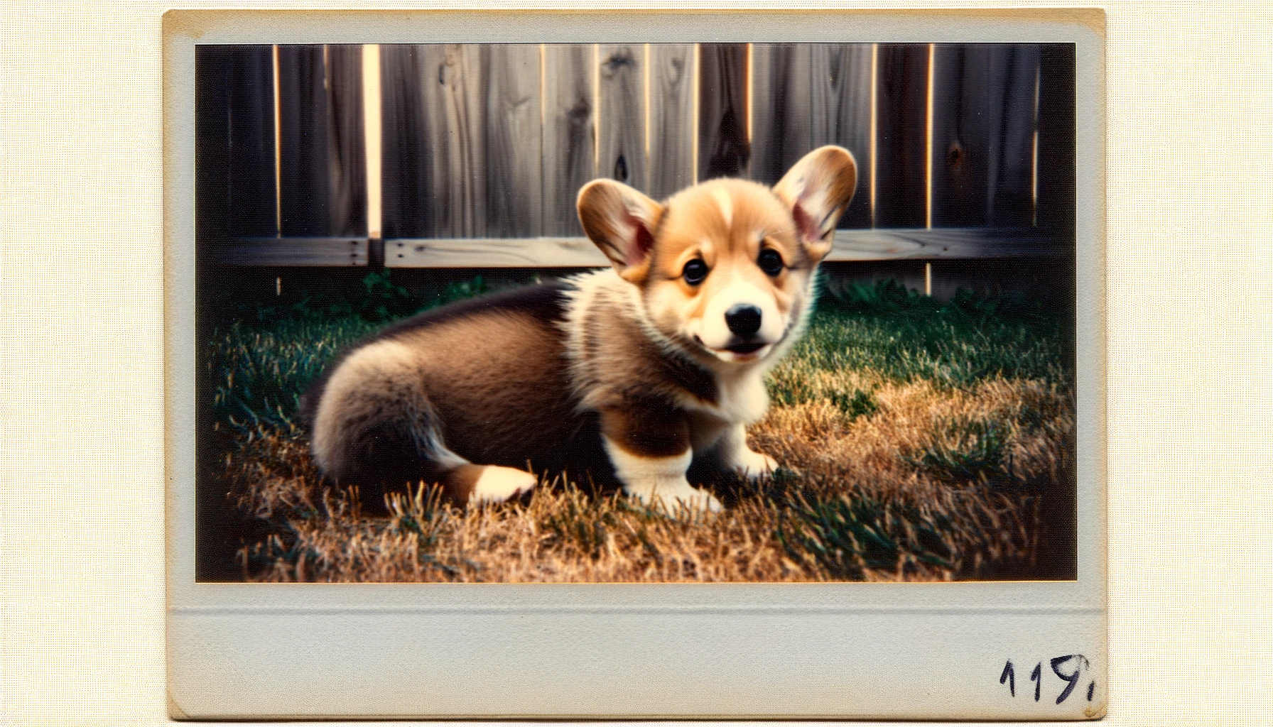 First known photo of a Corgi Lab Mix, dating back to the early 2000s