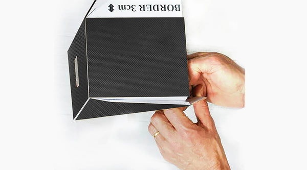 glue-the-cork-panels-of-black-cardboard-tissue-box-together