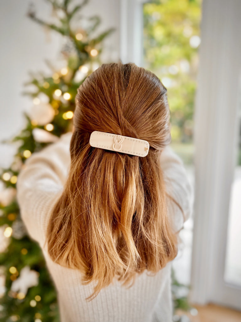 demi queue petite fille barrette cheveux luxe mauliébris