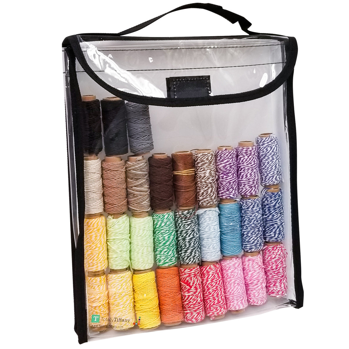 Organize Baker's Twine and store it in a Totally-Tiffany EZ2Organize bag.