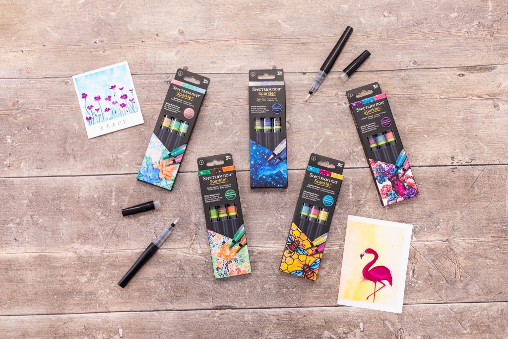 Discover even more shimmer with new Spectrum Noir Sparkle Brush Pens  -Crafter's Companion US