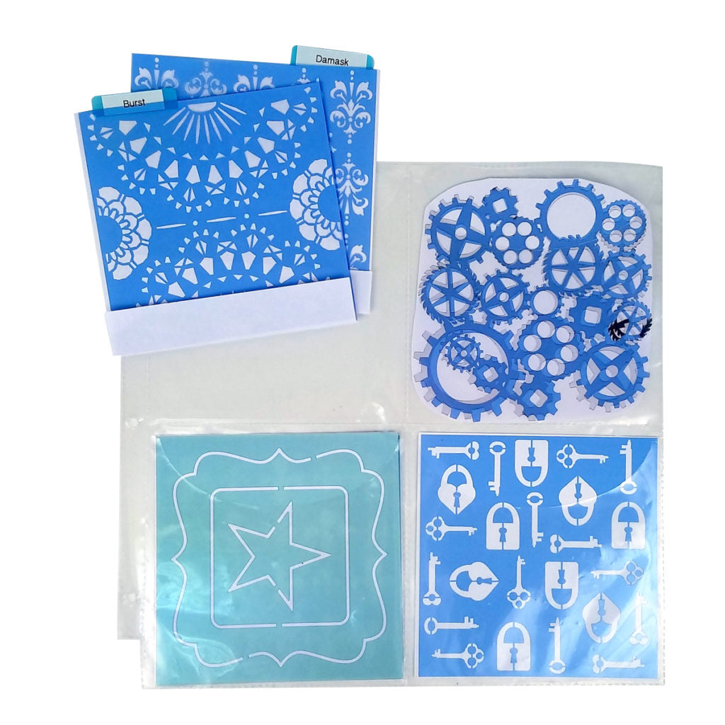 Organize 6x6 stencils for card making and scrapbooking.Organizers for stencils HSN