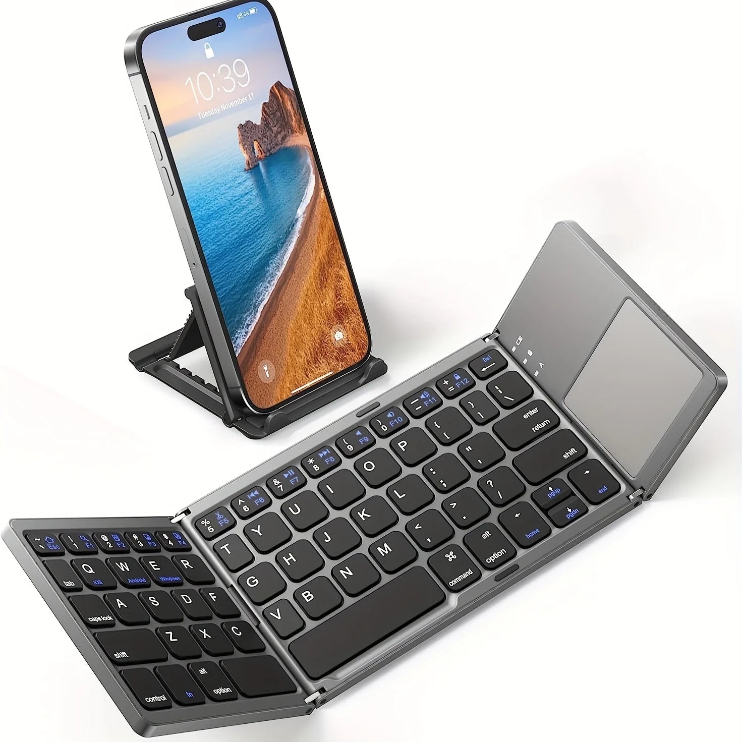 Folding Wireless Bluetooth Keyboard