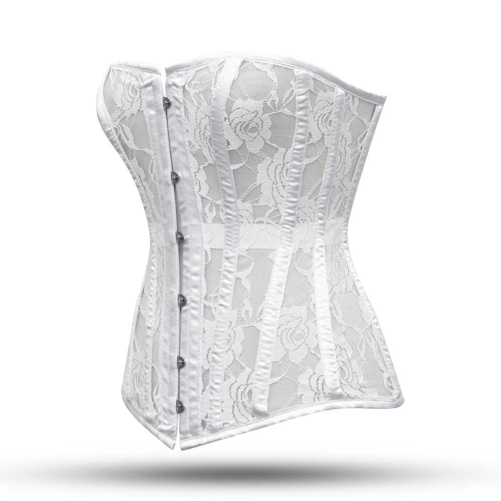 Shiny glitter overbust authentic corset, sample sale, waist 24