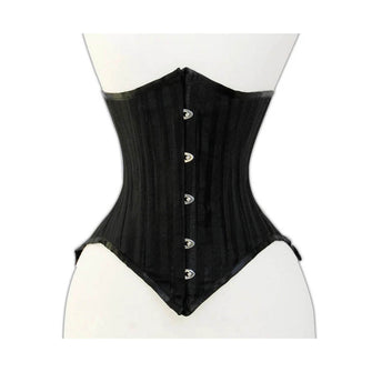 Real leather halfbust steel-boned authentic heavy corset, different colors,  waist training corset.