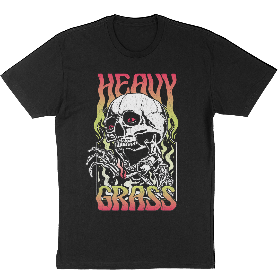 Heavy Grass "Smoking Skull" T-Shirt - Heavy Grass Store product image