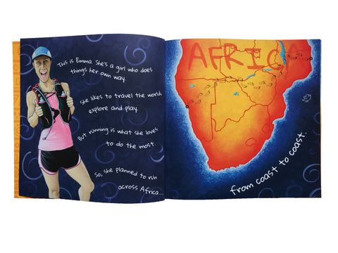 First page of The Girl Who Ran Across Africa