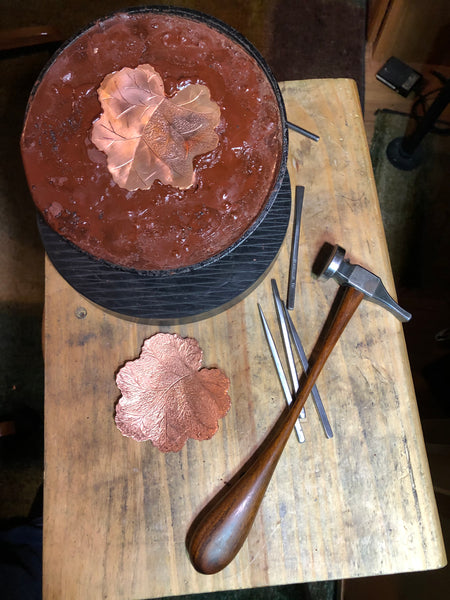 Copper Geranium leaf