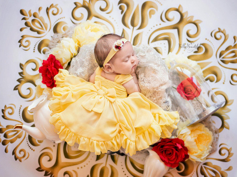 beauty and the beast infant dress