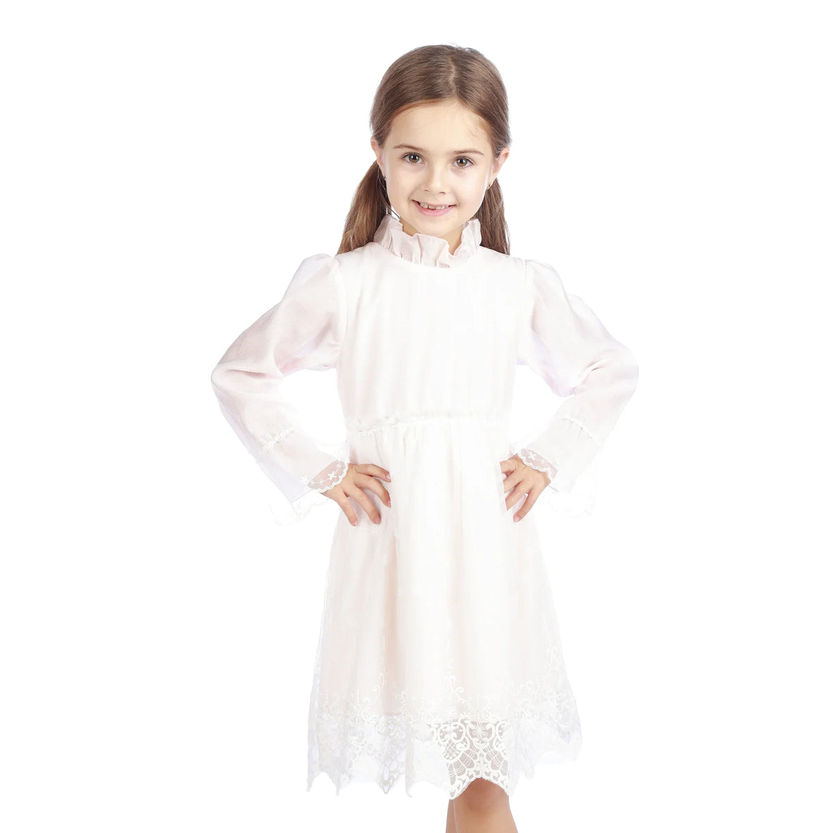 Floral Classic Dress For Girls