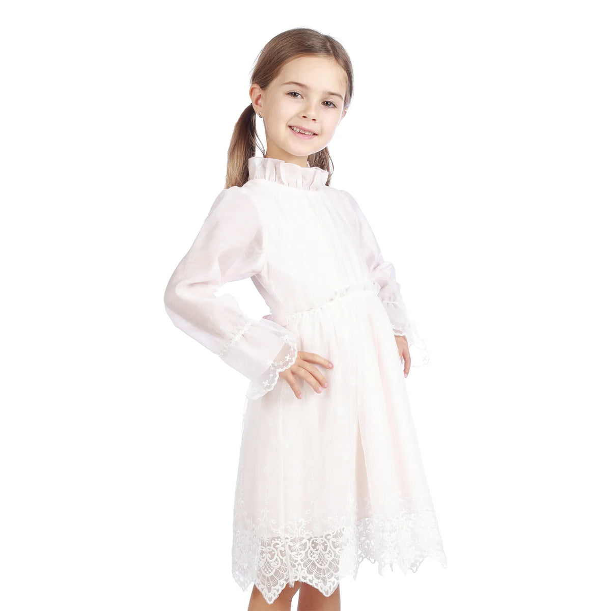 Floral Classic Dress For Girls