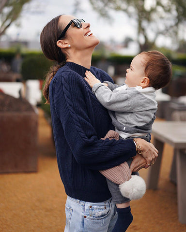 Louise Roe with baby Honor